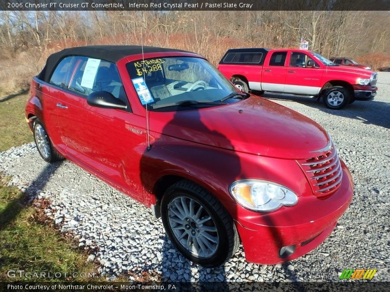 Inferno Red Crystal Pearl / Pastel Slate Gray 2006 Chrysler PT Cruiser GT Convertible