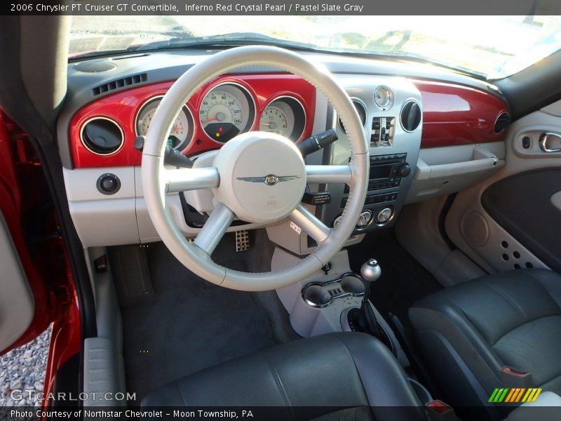 Inferno Red Crystal Pearl / Pastel Slate Gray 2006 Chrysler PT Cruiser GT Convertible