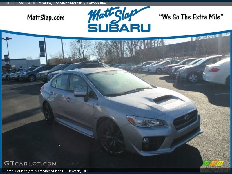 Ice Silver Metallic / Carbon Black 2016 Subaru WRX Premium