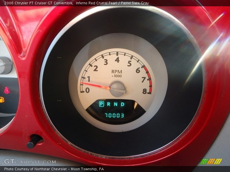 Inferno Red Crystal Pearl / Pastel Slate Gray 2006 Chrysler PT Cruiser GT Convertible