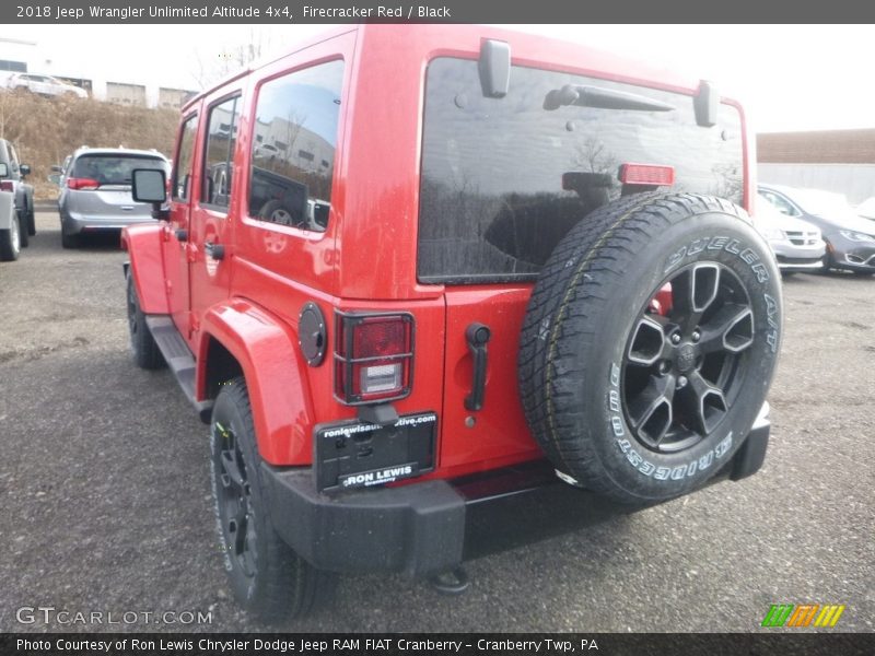 Firecracker Red / Black 2018 Jeep Wrangler Unlimited Altitude 4x4