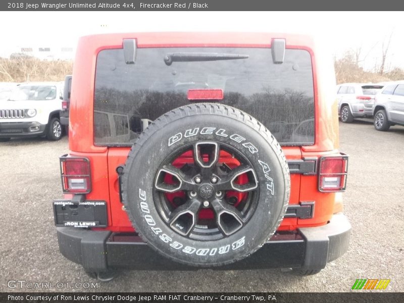 Firecracker Red / Black 2018 Jeep Wrangler Unlimited Altitude 4x4