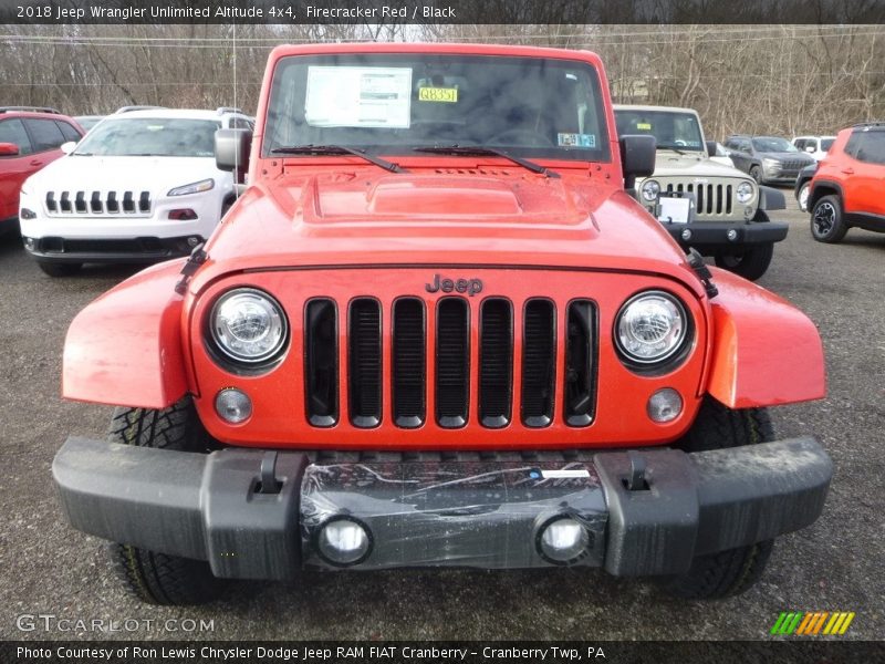Firecracker Red / Black 2018 Jeep Wrangler Unlimited Altitude 4x4