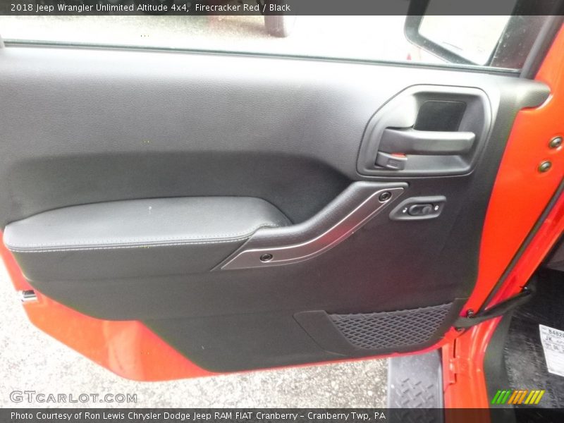 Firecracker Red / Black 2018 Jeep Wrangler Unlimited Altitude 4x4