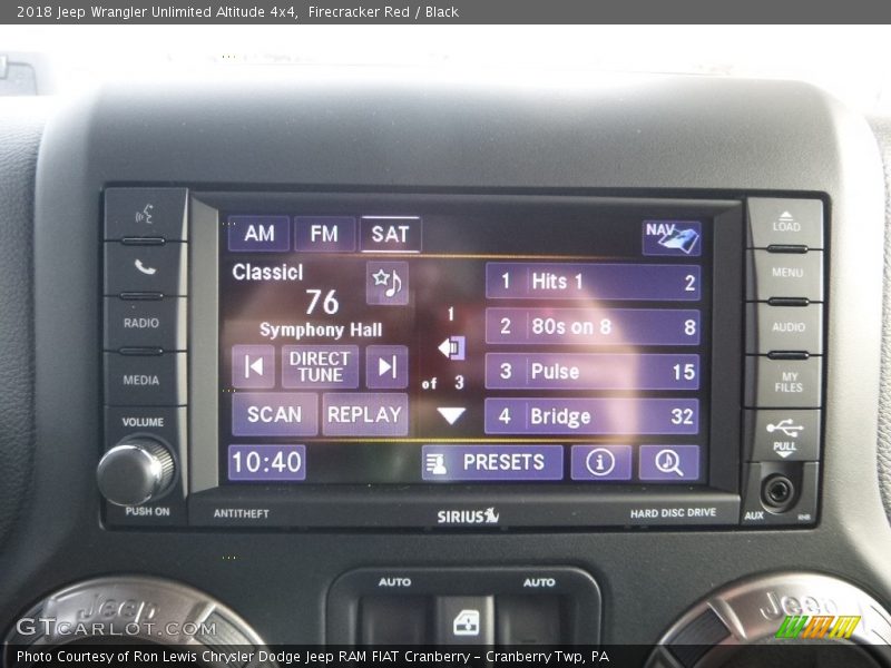 Controls of 2018 Wrangler Unlimited Altitude 4x4