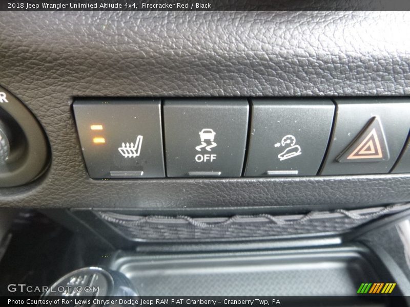 Controls of 2018 Wrangler Unlimited Altitude 4x4