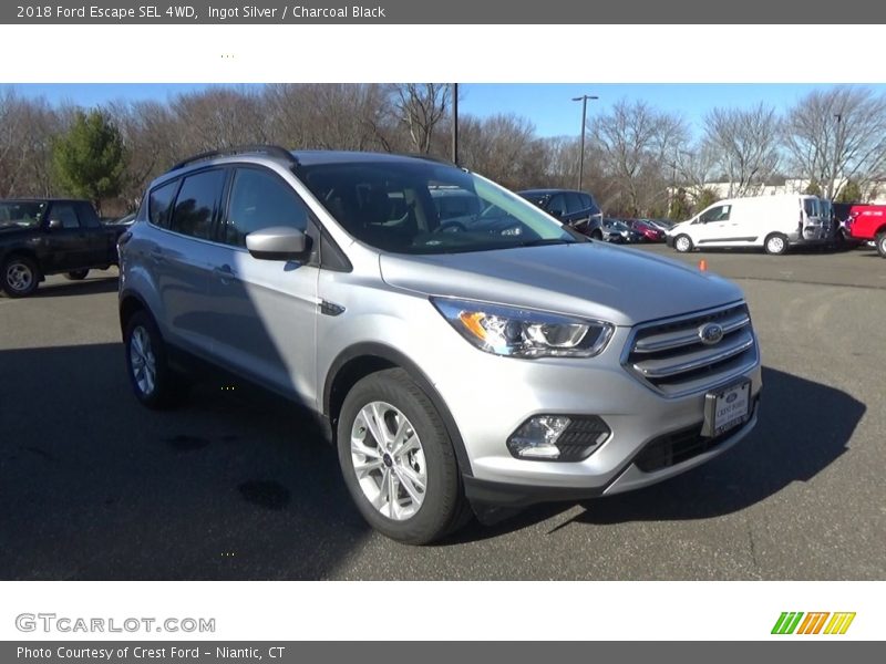 Ingot Silver / Charcoal Black 2018 Ford Escape SEL 4WD