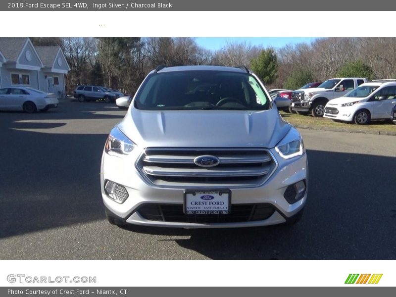 Ingot Silver / Charcoal Black 2018 Ford Escape SEL 4WD