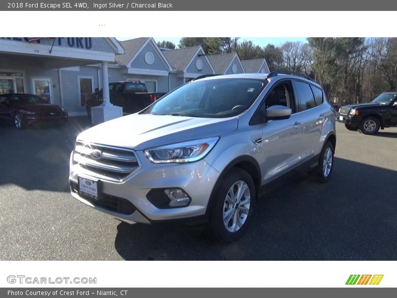 Ingot Silver / Charcoal Black 2018 Ford Escape SEL 4WD