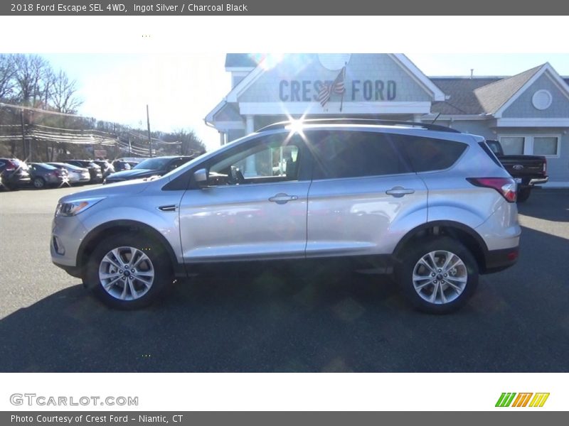Ingot Silver / Charcoal Black 2018 Ford Escape SEL 4WD