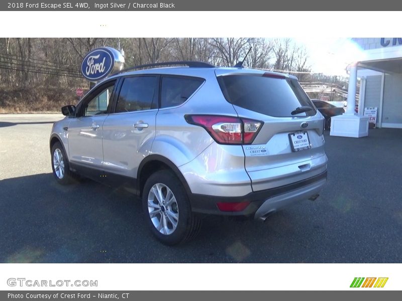 Ingot Silver / Charcoal Black 2018 Ford Escape SEL 4WD