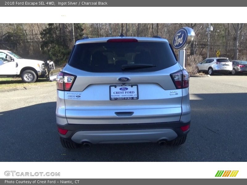 Ingot Silver / Charcoal Black 2018 Ford Escape SEL 4WD