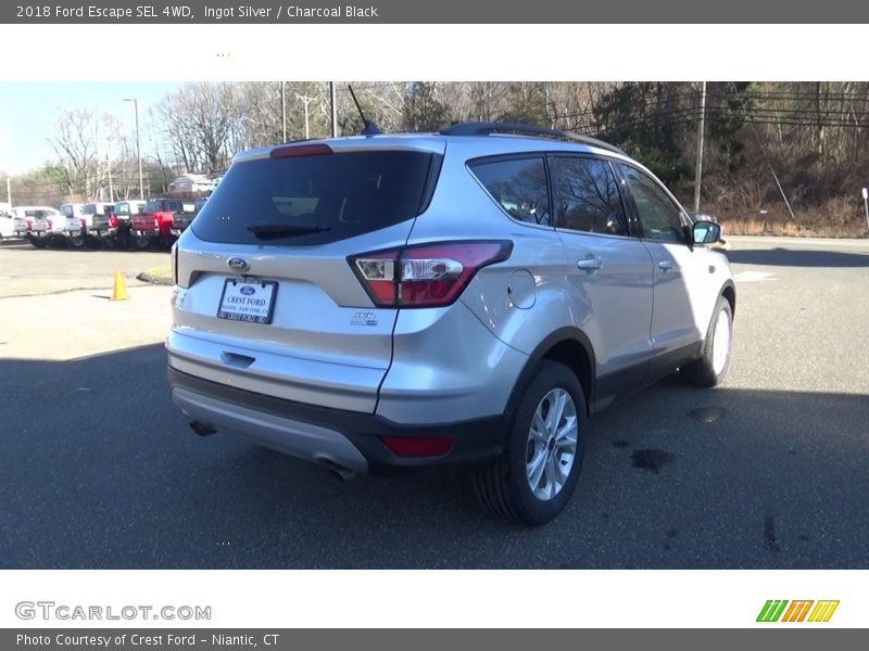 Ingot Silver / Charcoal Black 2018 Ford Escape SEL 4WD