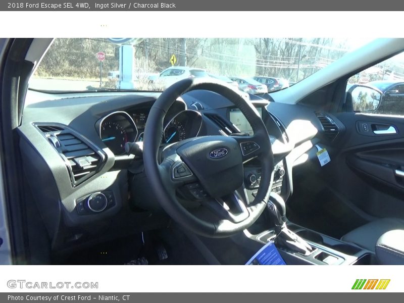 Ingot Silver / Charcoal Black 2018 Ford Escape SEL 4WD