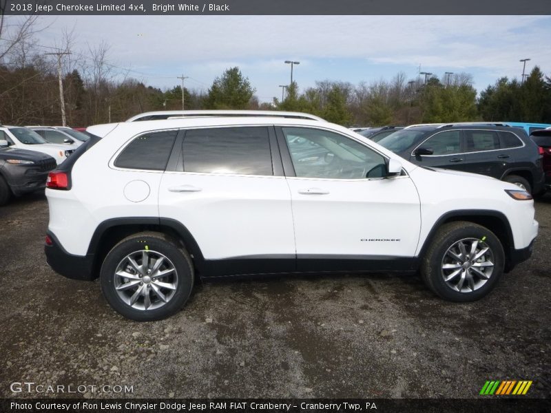 Bright White / Black 2018 Jeep Cherokee Limited 4x4