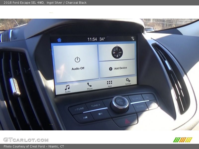 Ingot Silver / Charcoal Black 2018 Ford Escape SEL 4WD