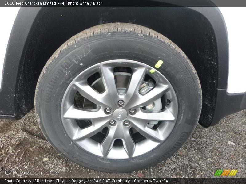 Bright White / Black 2018 Jeep Cherokee Limited 4x4