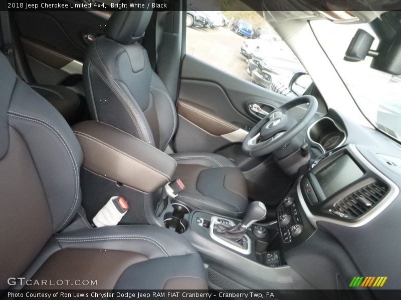 Bright White / Black 2018 Jeep Cherokee Limited 4x4