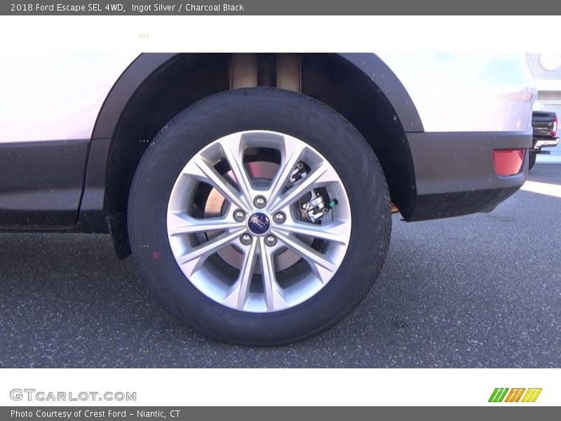Ingot Silver / Charcoal Black 2018 Ford Escape SEL 4WD