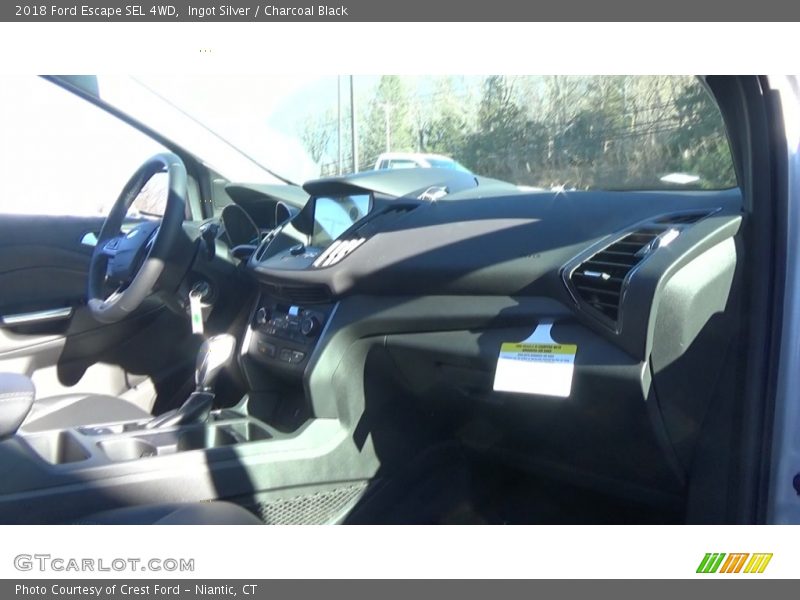 Ingot Silver / Charcoal Black 2018 Ford Escape SEL 4WD