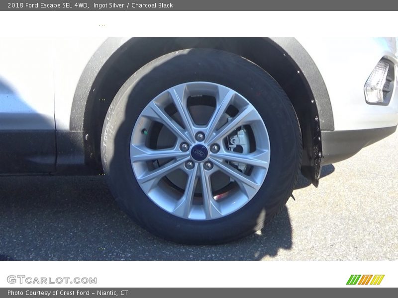 Ingot Silver / Charcoal Black 2018 Ford Escape SEL 4WD