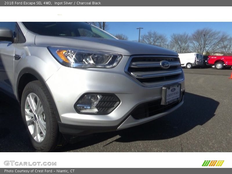 Ingot Silver / Charcoal Black 2018 Ford Escape SEL 4WD