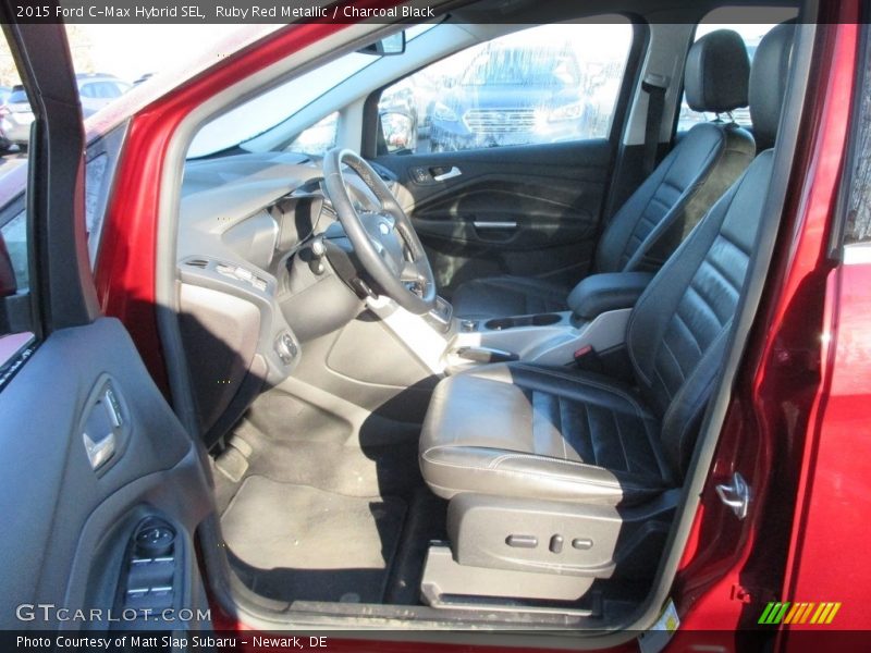 Ruby Red Metallic / Charcoal Black 2015 Ford C-Max Hybrid SEL