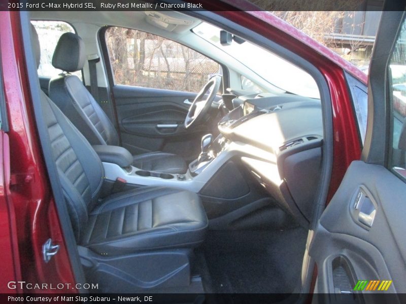 Ruby Red Metallic / Charcoal Black 2015 Ford C-Max Hybrid SEL