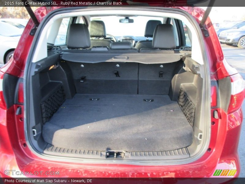 Ruby Red Metallic / Charcoal Black 2015 Ford C-Max Hybrid SEL