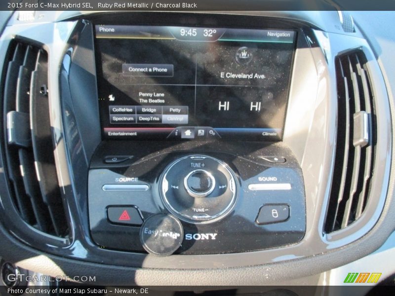 Ruby Red Metallic / Charcoal Black 2015 Ford C-Max Hybrid SEL