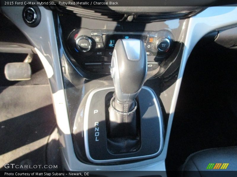 Ruby Red Metallic / Charcoal Black 2015 Ford C-Max Hybrid SEL