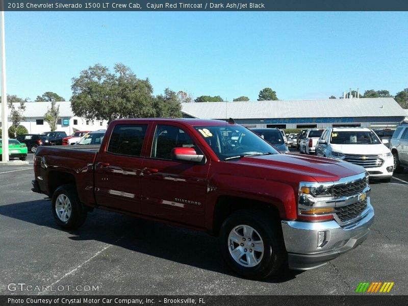 Cajun Red Tintcoat / Dark Ash/Jet Black 2018 Chevrolet Silverado 1500 LT Crew Cab