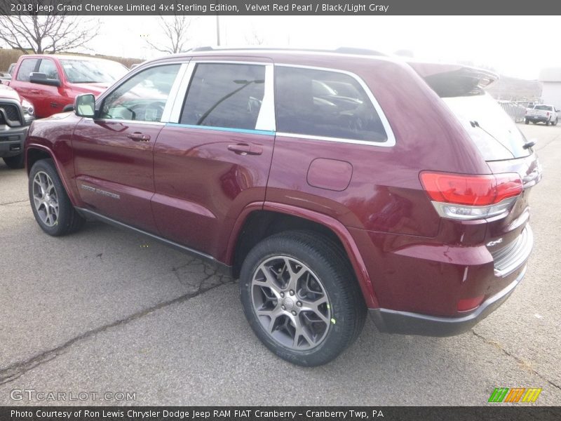 Velvet Red Pearl / Black/Light Gray 2018 Jeep Grand Cherokee Limited 4x4 Sterling Edition