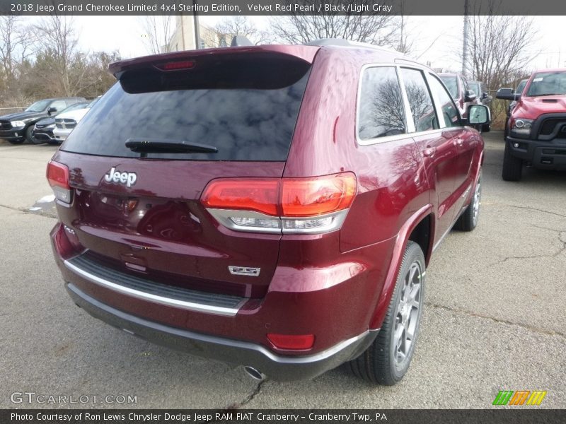 Velvet Red Pearl / Black/Light Gray 2018 Jeep Grand Cherokee Limited 4x4 Sterling Edition