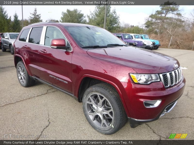 Velvet Red Pearl / Black/Light Gray 2018 Jeep Grand Cherokee Limited 4x4 Sterling Edition