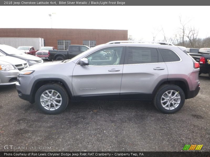 Billet Silver Metallic / Black/Light Frost Beige 2018 Jeep Cherokee Latitude 4x4