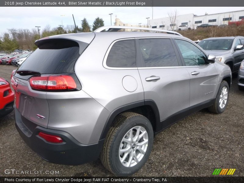 Billet Silver Metallic / Black/Light Frost Beige 2018 Jeep Cherokee Latitude 4x4