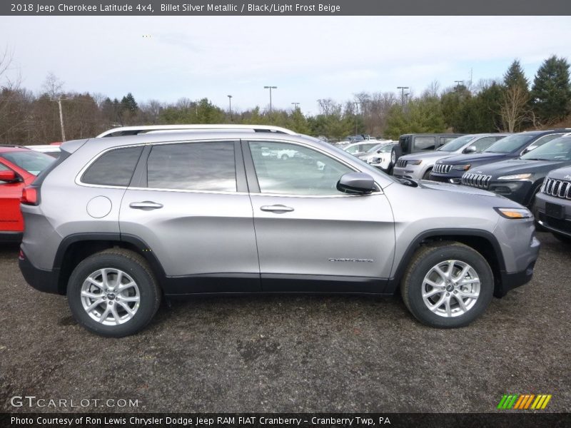 Billet Silver Metallic / Black/Light Frost Beige 2018 Jeep Cherokee Latitude 4x4
