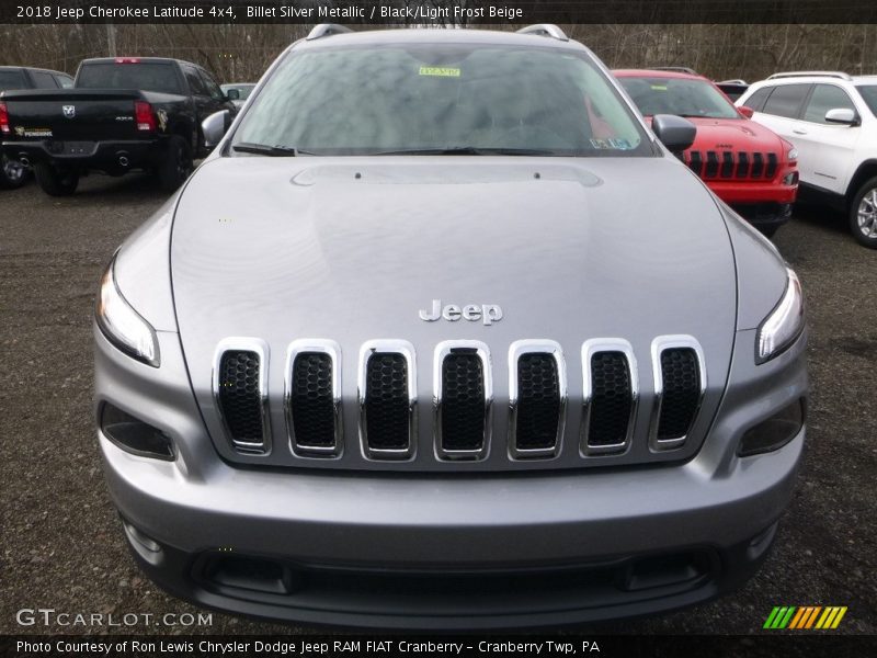 Billet Silver Metallic / Black/Light Frost Beige 2018 Jeep Cherokee Latitude 4x4