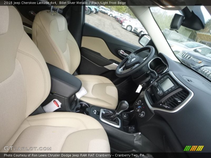 Billet Silver Metallic / Black/Light Frost Beige 2018 Jeep Cherokee Latitude 4x4