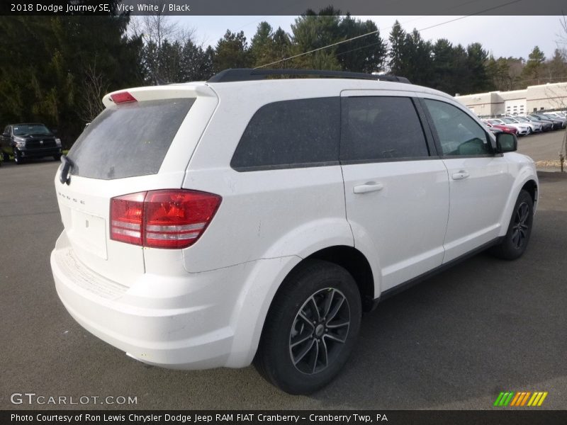 Vice White / Black 2018 Dodge Journey SE
