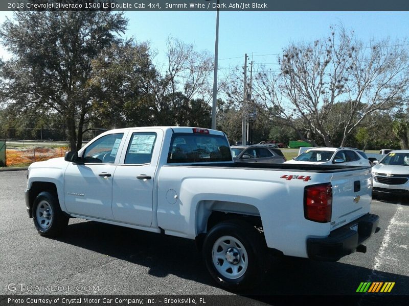 Summit White / Dark Ash/Jet Black 2018 Chevrolet Silverado 1500 LS Double Cab 4x4