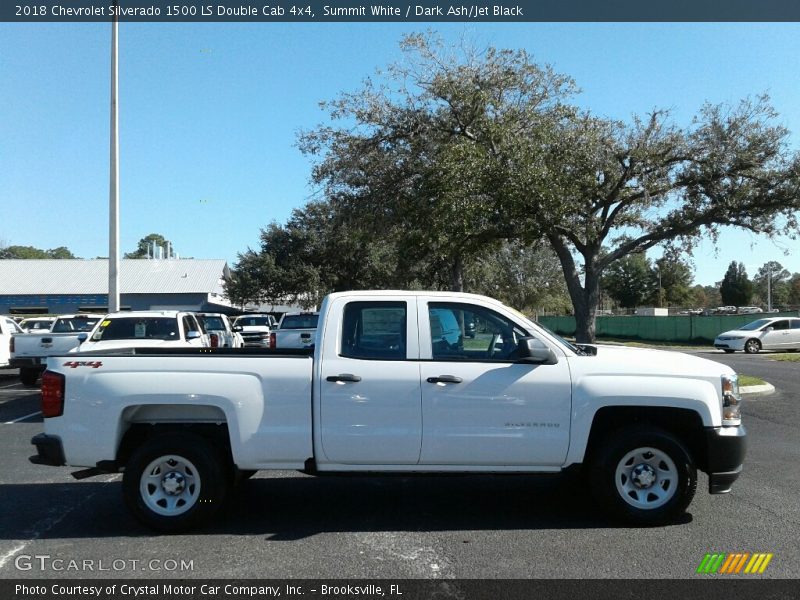 Summit White / Dark Ash/Jet Black 2018 Chevrolet Silverado 1500 LS Double Cab 4x4