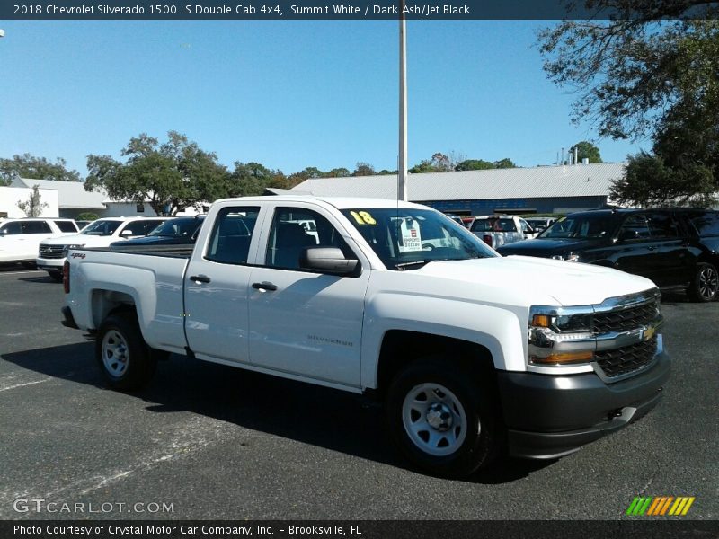 Summit White / Dark Ash/Jet Black 2018 Chevrolet Silverado 1500 LS Double Cab 4x4