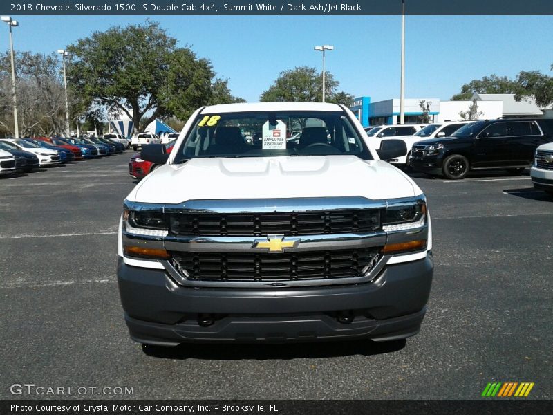 Summit White / Dark Ash/Jet Black 2018 Chevrolet Silverado 1500 LS Double Cab 4x4