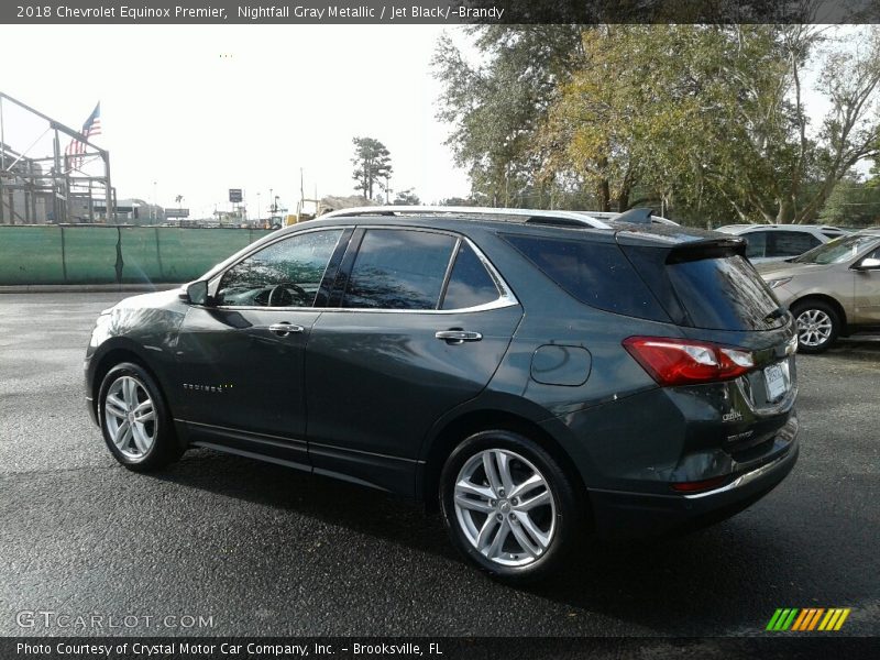 Nightfall Gray Metallic / Jet Black/­Brandy 2018 Chevrolet Equinox Premier