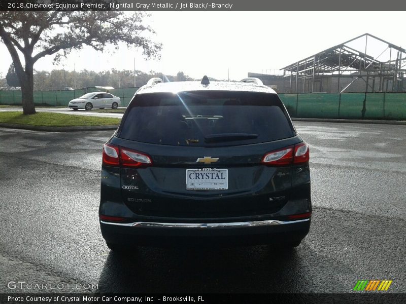 Nightfall Gray Metallic / Jet Black/­Brandy 2018 Chevrolet Equinox Premier