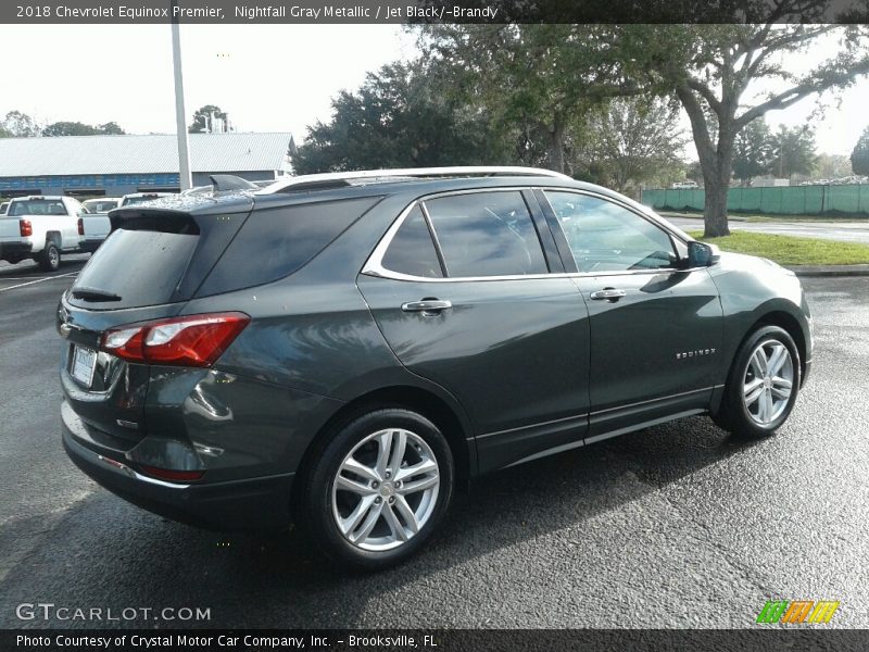 Nightfall Gray Metallic / Jet Black/­Brandy 2018 Chevrolet Equinox Premier