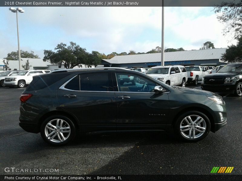 Nightfall Gray Metallic / Jet Black/­Brandy 2018 Chevrolet Equinox Premier