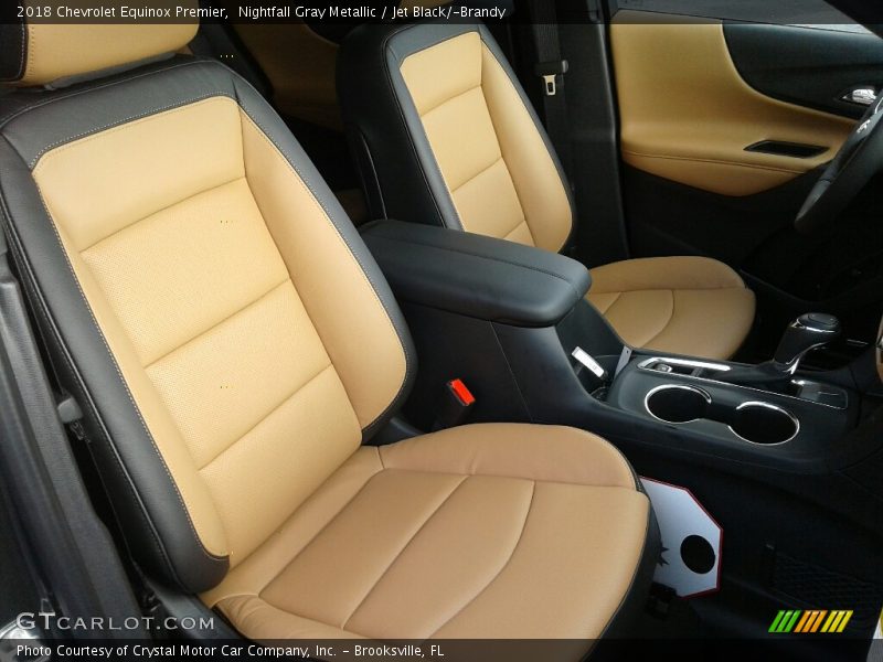 Nightfall Gray Metallic / Jet Black/­Brandy 2018 Chevrolet Equinox Premier